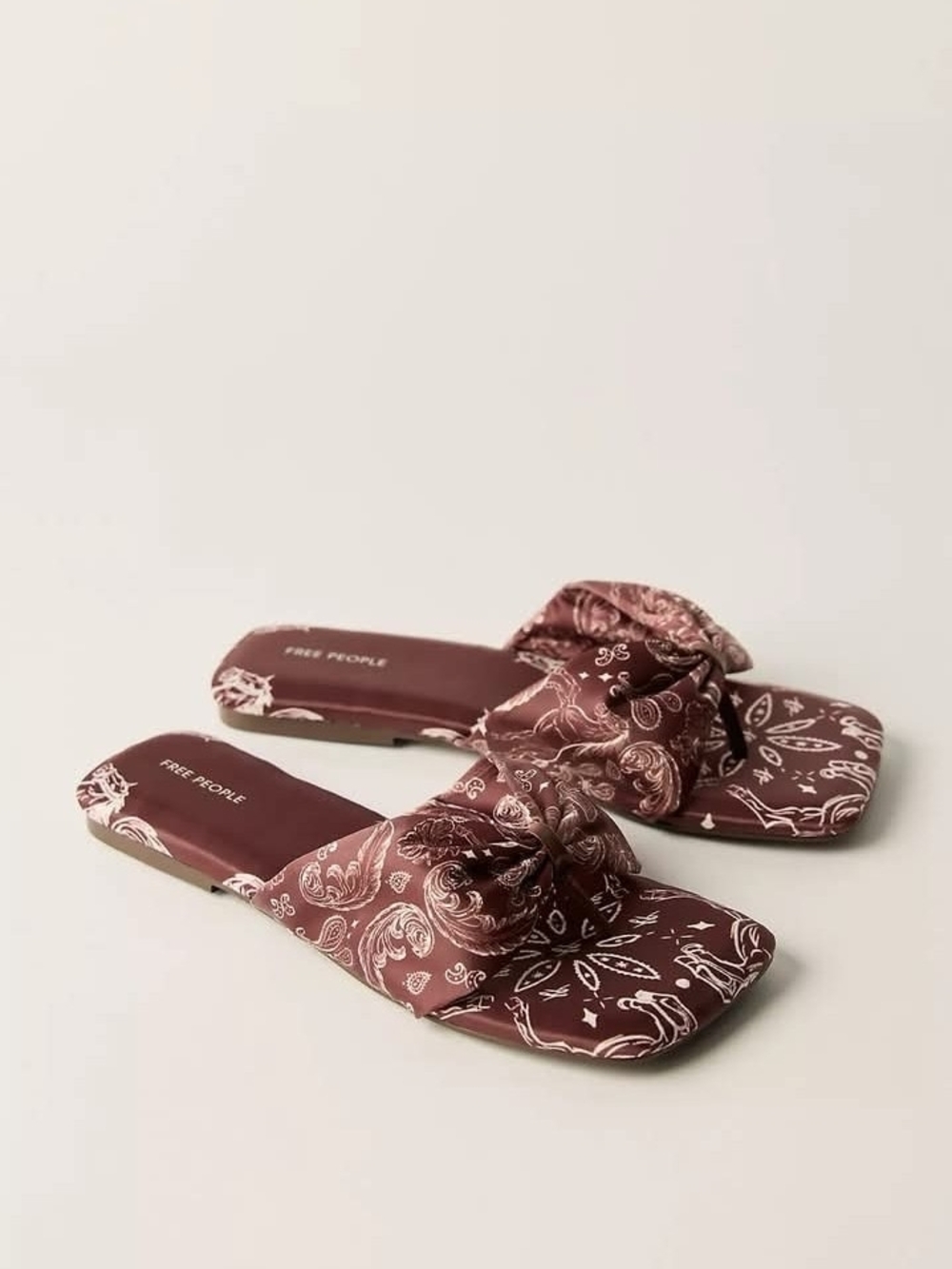 Tia Ruched Printed Sandals